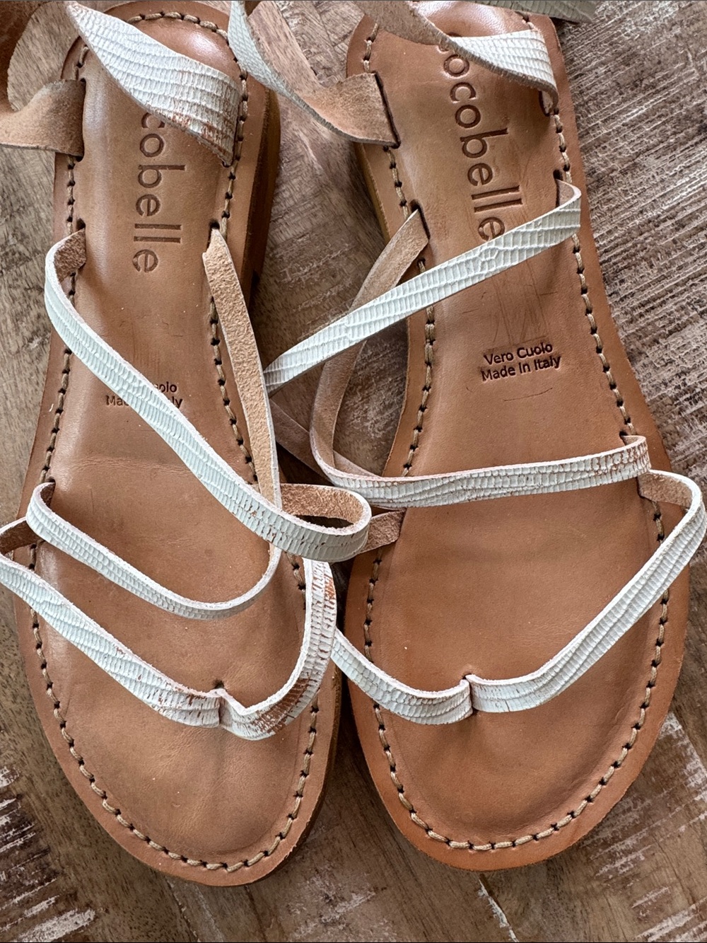NEW Cocobelle Leather Leona Sandals Size 6.5